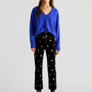 PANTALÓN PANA BORDADOS