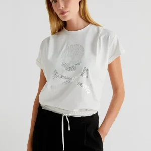 CAMISETA CALAVERA PLIEGUE HOMBRE