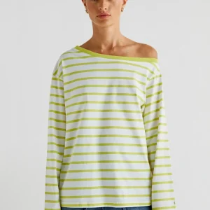 CAMISETA RAYAS ASIMÉTRICA