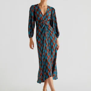 VESTIDO PRINT DRAPEADO