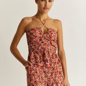 TOP HALTER FLUIDO PRINT