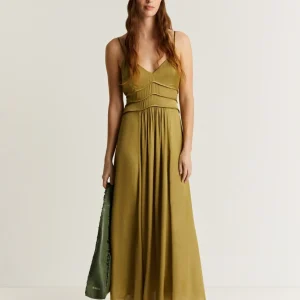 VESTIDO SLIP FRUNCES