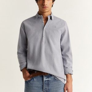 CAMISA POLERA CALAVERA BORDADA