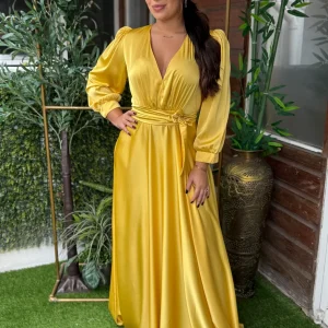 VESTIDO VERONICA AMARILLO