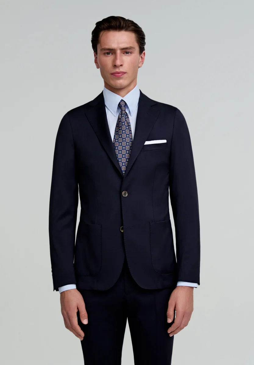 TRAJE CLÁSICO LANA AZUL - Imagen 3
