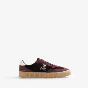 SNEAKERS TERCIOPELO CALAVERA