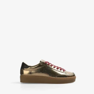 SNEAKERS METALIZADA SUELA PLATAFORMA