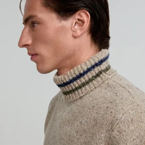JERSEY CUELLO ALTO DETALLE RAYAS