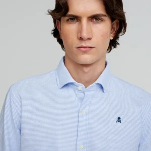 CAMISA OXFORD CALAVERA CONTRASTE
