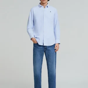 CAMISA OXFORD CALAVERA CONTRASTE