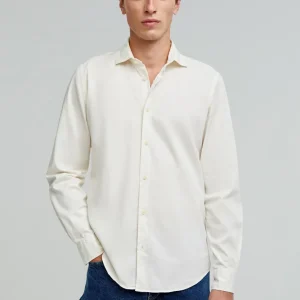 CAMISA CALAVERA BORDADA TONO