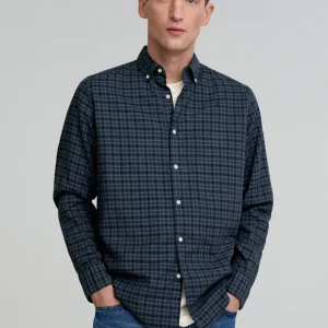 CAMISA CUADROS CUELLO BOTONES