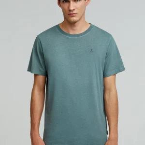 CAMISETA CALAVERA BORDADA TONO