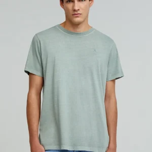 CAMISETA CALAVERA BORDADA TONO