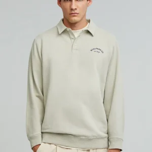 SUDADERA CUELLO BOTONES