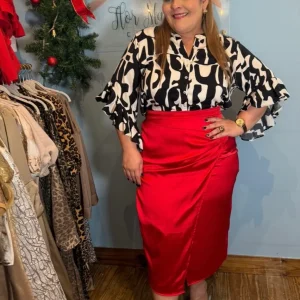FALDA LAURA ROJA