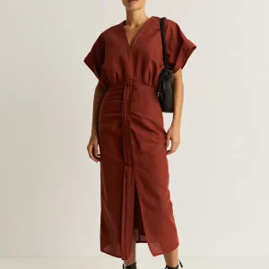 VESTIDO LINO FRUNCES