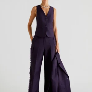 PANTALÓN FULL LENGTH DETALLE ORGANZA