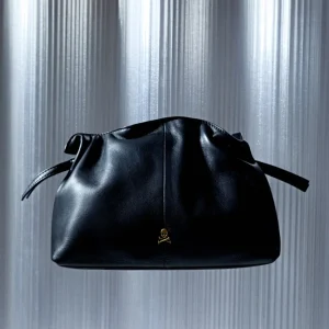 BOLSO PIEL TIRAS FRUNCE