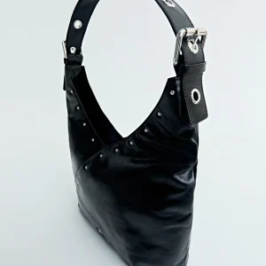BOLSO HOBO PIEL TACHAS