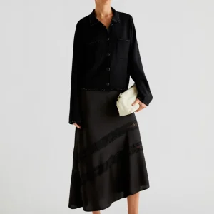 FALDA MIDI ENCAJE