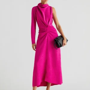 VESTIDO ASIMÉTRICO JACQUARD