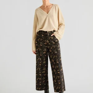 JEANS CULOTTE BORDADOS