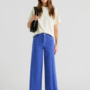 JEANS CULOTTE COSTURAS
