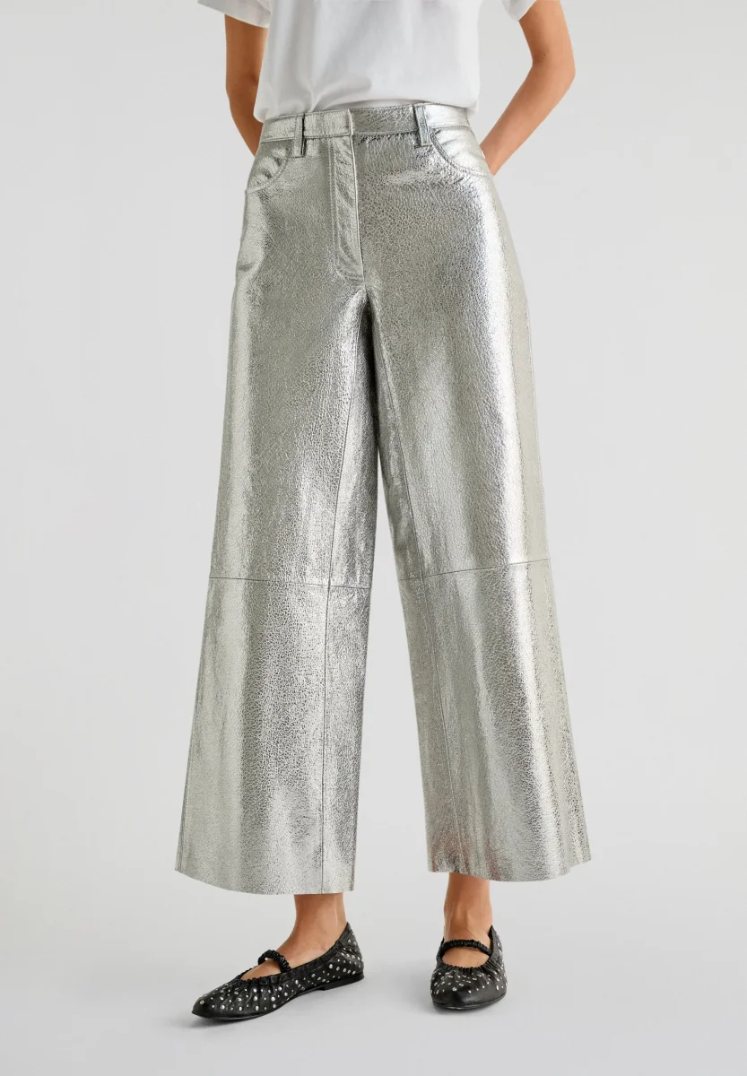 PANTALÓN PIEL METALIZADO SCALPERS X LOVE STORIES - Imagen 3