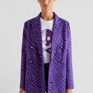 BLAZER SATINADA ANIMAL PRINT