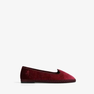 SLIPPERS TERCIOPELO PURPURINA