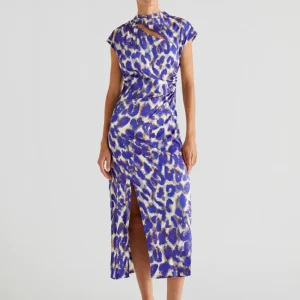 VESTIDO PRINT ESCOTE ABERTURA