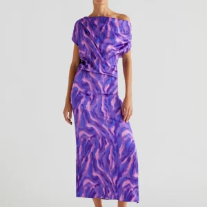 VESTIDO PRINT ESCOTE ASIMÉTRICO