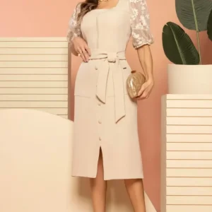 Vestido Lauren Beige