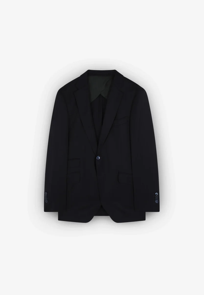 AMERICANA TRAJE LANA AZUL MARINO