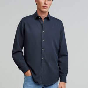 CAMISA CALAVERA BORDADA TONO