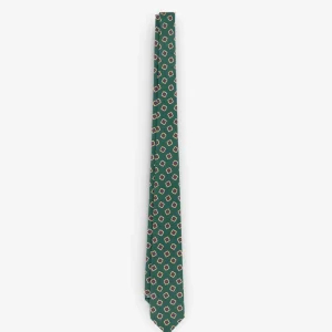 CORBATA MOTIVOS CUADRADOS FLORES