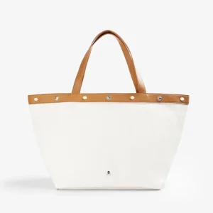 BOLSO SHOPPER CANVAS TACHUELAS