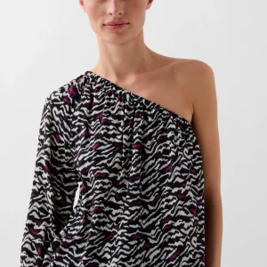 BLUSA ASIMÉTRICA ANIMAL PRINT