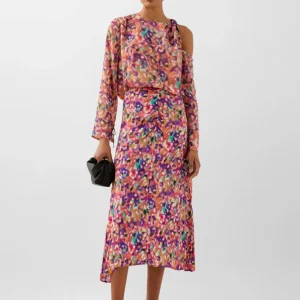 FALDA ESTAMPADA FRUNCIDO