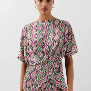 CAMISETA FLUIDA PRINT CRUZADO