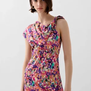 VESTIDO MIDI DETALLE ESCOTE