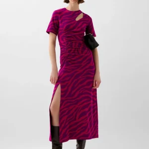 VESTIDO ABERTURAS ANIMAL PRINT