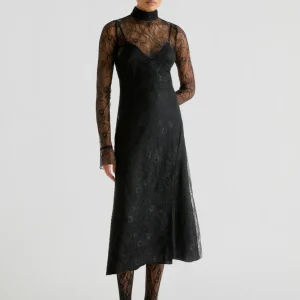 VESTIDO MIDI ENCAJE