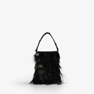 BOLSO PLUMAS Y LENTEJUELAS