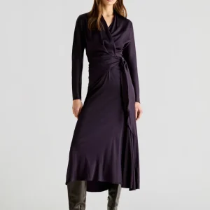 VESTIDO SATINADO CRUZADO