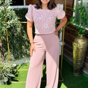 BLUSA VANESSA OJALILLO ROSADA