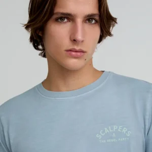 CAMISETA LAVADA PRINT TEXTO