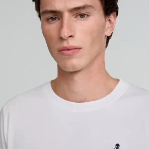CAMISETA LAVADA CALAVERA BORDADA