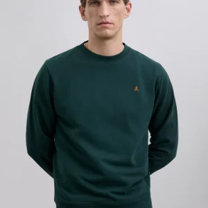 SUDADERA BORDADA CONTRASTE ALGODÓN